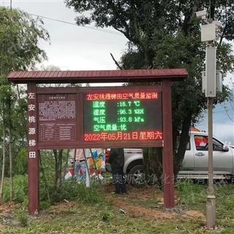 OSEN-FY負(fù)氧離子監(jiān)測方案 LED大屏幕顯示空氣質(zhì)量